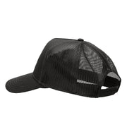 Ox Embroidered Solid Cotton Twill Mesh Cap