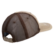 U.S. Army Aviation Embroidered Low Profile Special Cotton Mesh Cap - khaki-brown OSFM