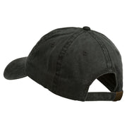 Maine State Moose Embroidered Washed Dyed Cap