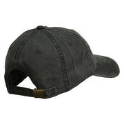 Maine State Moose Embroidered Washed Dyed Cap