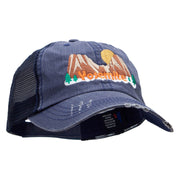 Yosemite Scene Embroidered Low Profile Special Cotton Mesh Cap