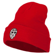 Hockey Mask Costume Embroidered Long Beanie