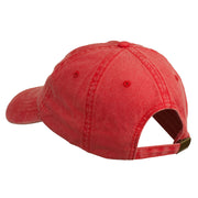 Maine State Moose Embroidered Washed Dyed Cap