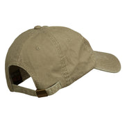 Maine State Moose Embroidered Washed Dyed Cap