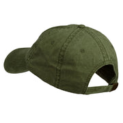 Maine State Moose Embroidered Washed Dyed Cap