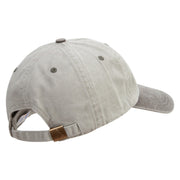 Thunder Star Logo Embroidered Pigment Dyed Wash Caps - Beige-Brown OSFM
