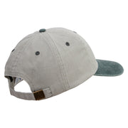 Thunder Star Logo Embroidered Pigment Dyed Wash Caps - Beige-Green OSFM
