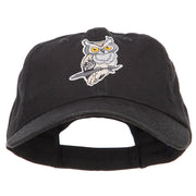 Owl Bird Patched Low Profile Cotton Cap