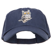 Owl Bird Patched Low Profile Cotton Cap