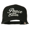 Peace on Earth Embroidered Twill Mesh Cap