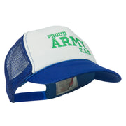 Proud Army Dad Embroidered Foam Mesh Cap