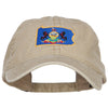 Pennsylvania State Flag Map Embroidered Washed Cap