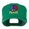 Peace Symbol Embroidered Cap