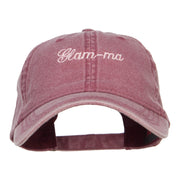 Glam Ma Embroidered Washed Cap