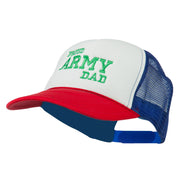 Proud Army Dad Embroidered Foam Mesh Cap