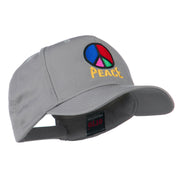 Peace Symbol Embroidered Cap