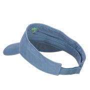 Palm Tree Embroidered Cotton Washed Visor