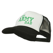 Proud Army Dad Embroidered Foam Mesh Cap