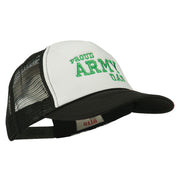 Proud Army Dad Embroidered Foam Mesh Cap