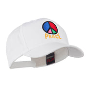 Peace Symbol Embroidered Cap