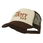 Proud Army Dad Embroidered Foam Mesh Cap