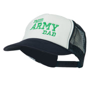 Proud Army Dad Embroidered Foam Mesh Cap