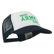 Proud Army Dad Embroidered Foam Mesh Cap