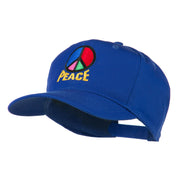 Peace Symbol Embroidered Cap