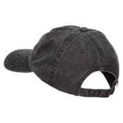 Panda Bear Patched Washed Cotton Twill Cap