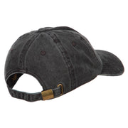 Panda Bear Patched Washed Cotton Twill Cap