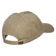 Panda Bear Patched Washed Cotton Twill Cap