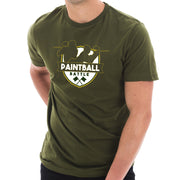 Paintball Battle Graphic Design Short Sleeve Cotton Jersey T-Shirt