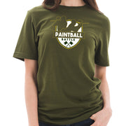 Paintball Battle Graphic Design Short Sleeve Cotton Jersey T-Shirt