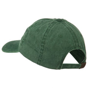 Pumpkin Outline Embroidered Washed Cap