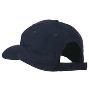 Peace Symbol Embroidered Cotton Twill Cap