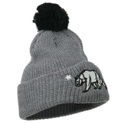 Pom Pom Cali Bear Beanie