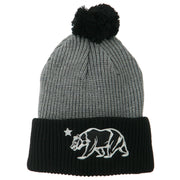 Pom Pom Cali Bear Beanie