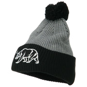 Pom Pom Cali Bear Beanie