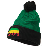 Pom Pom Cali Bear Beanie