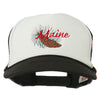 Maine State Pine Cone Tassel Flower Embroidered Cap