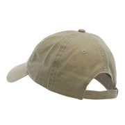 Artist Palette Embroidered Washed Solid Pigment Dyed Cotton Twill Brass Buckle Cap