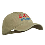 USA Pride Embroidered Washed Cap