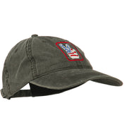 USA Peace Hand Embroidered Washed Cap