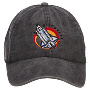 Space Shuttle Discovery Embroidered Washed Cap