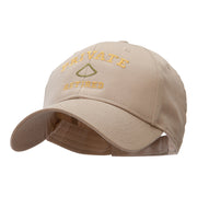 Private Retired Embroidered Solid Cotton Twill Low Profile Strap Cap