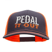 Pedal it Out Embroidered Premium Mesh Cap