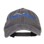 Grandpa Superhero Embroidered Washed Cap