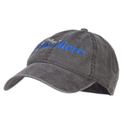 Grandpa Superhero Embroidered Washed Cap