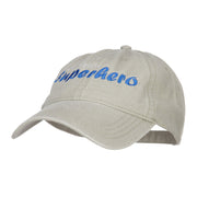 Grandpa Superhero Embroidered Washed Cap