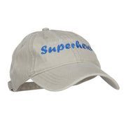 Grandpa Superhero Embroidered Washed Cap